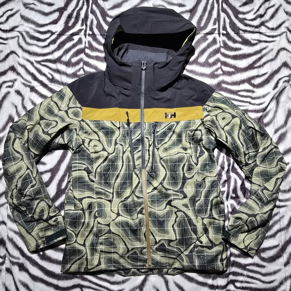 New Helly Hansen omega waterproof insulated ski jacket size M men's green